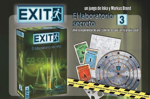 Boardgame Exit El Laboratorio Secreto Español Magic4ever 1