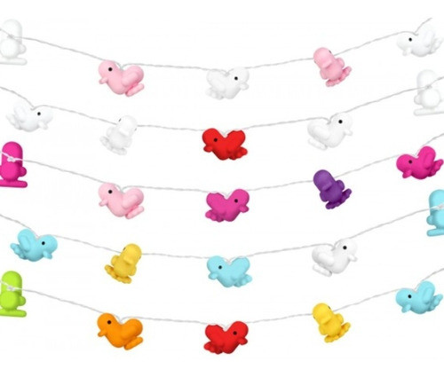 Guirnalda Patitos Canar Luz Led X 10 Unidades Pato 1