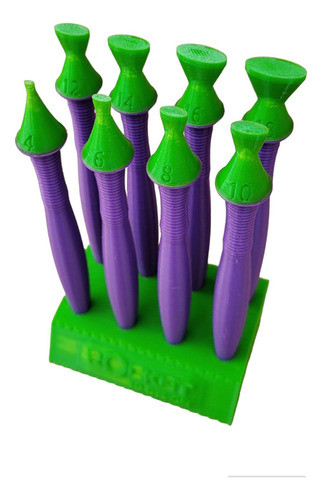 Puntillismo Kids De Herramientas 3d X 8 Ovalo Dif Medidas 0