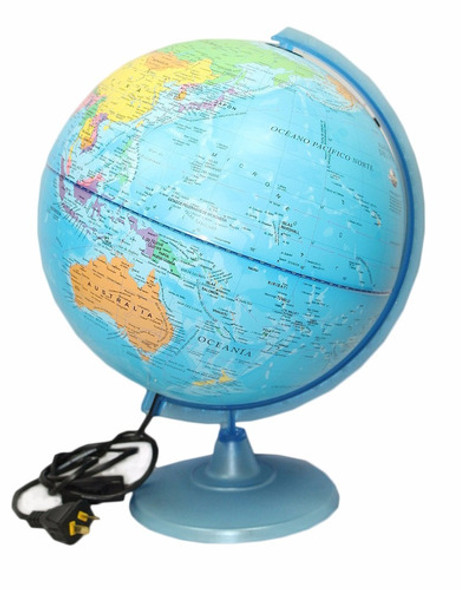 Educando Globo Terráqueo Político Con Luz 20 Cm 207lw 0
