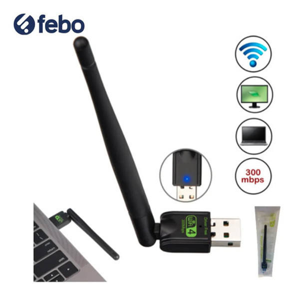 Tarjeta De Red Wi-fi Antena Usb 300mbps Plug And Play Var581 1