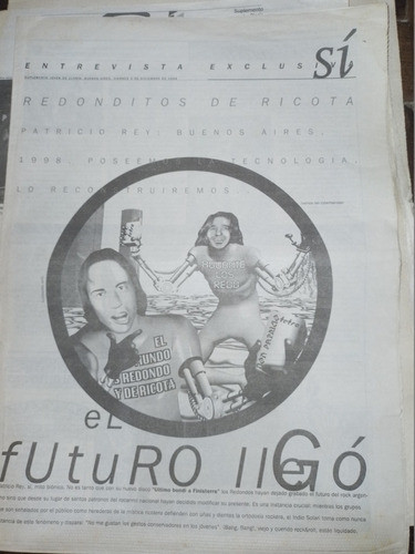 Suplemento Si De Clarin * Los Redonditos De Ricota Año 1998 0