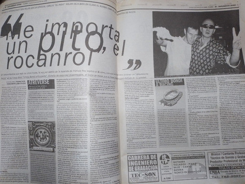 Suplemento Si De Clarin * Los Redonditos De Ricota Año 1998 1