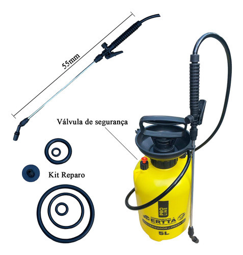 Pulverizador Borrifador 5 Litros Horta E Jardinagem 1