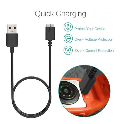 Cable Cargador Usb Para Reloj Polar M430 Gps Watch (100cm) 1