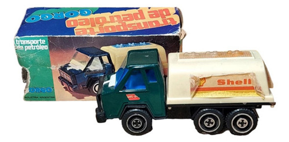 Antiguo Camión De Chapa Gorgo Juguete Antiguo - Shell - 1076 0