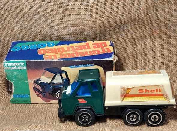 Antiguo Camión De Chapa Gorgo Juguete Antiguo - Shell - 1076 1
