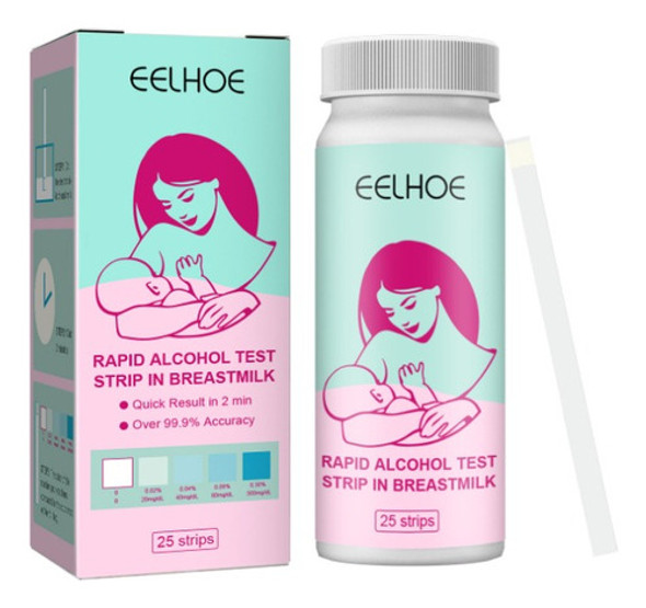 Tira De Teste De Álcool Para Leite Materno Eelhoe, Rápida E 0