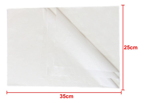 Jogo Americano Branco De Papel Para Bandeja 25x35 500 Folhas 1