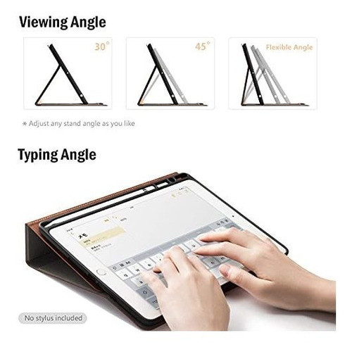 Funda Para iPad 10.2 2019 iPad A2602 Cuero Marron 1