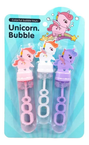 Burbujero Unicornio Bubble - 3 Unidades Blister 1