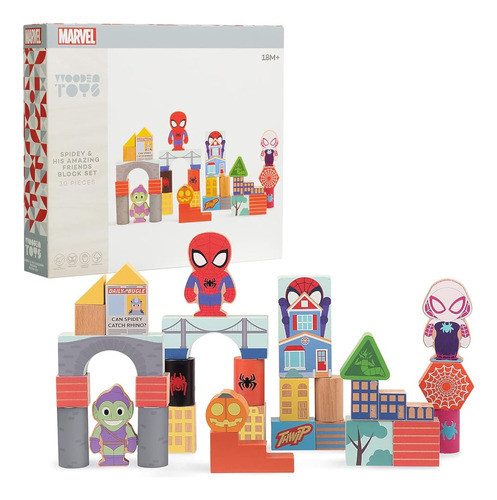 Disney Marvel Wooden Spidey And His Amazing Friends 30-piece 0