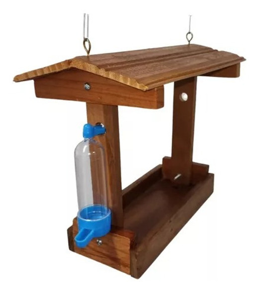 Tratador Comedor Para Pássaros Livres -silvestres Verniz 1 Tratador Comedor Para Pássaros Livres -silvestres Verniz 1