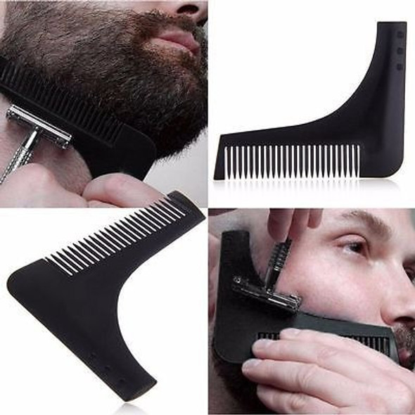 Nueva Mens Barba Peine Barba Pelo Shaping Herramienta Perfec 1