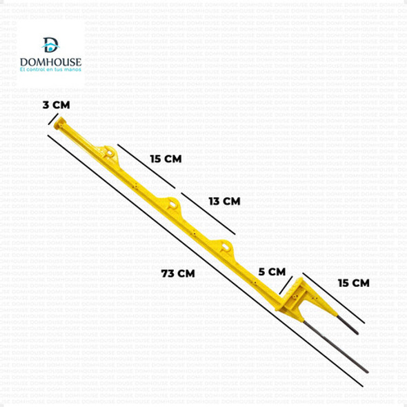 Varilla 3 Hilos Para Cerco Electrico Animal Boyero Campo 1