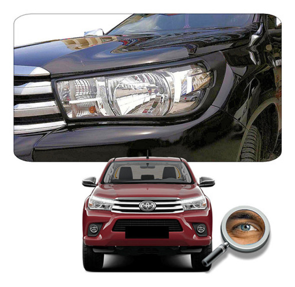Hilux 2016+/ 2 Aros Negros Trd Luces Delanteras Tuningchrome 0