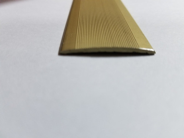 Varilla De Aluminio Plana Terminación Alfombra Oro X 1,80 0