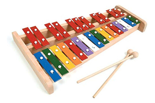 Xilófono Glockenspiel Colorido De Tamaño Completo Soprano De 1