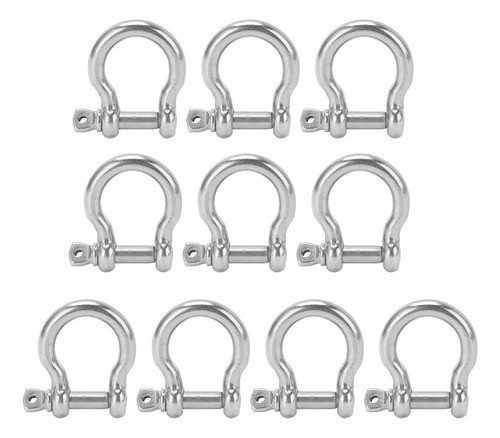 K 10pcs Bow Shackle D Âncora Carga Ushape Para Camping K 0