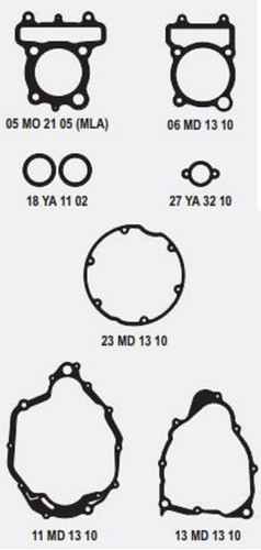 Juego Juntas Motor Brava Daystar 250. En Panther Motos 1