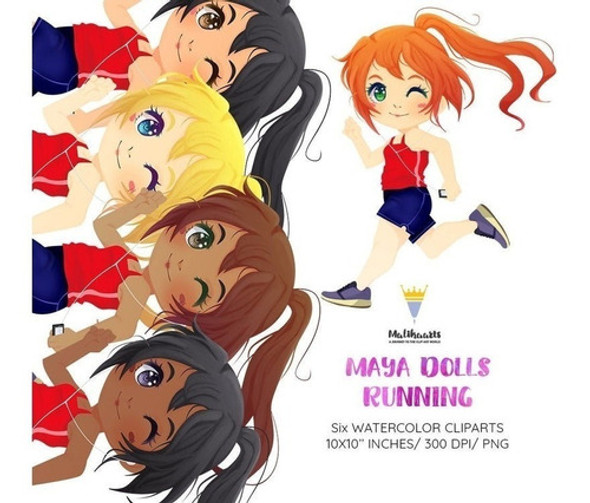 Cliparts Imagenes Png Niñas Corriendo Gym M29 0