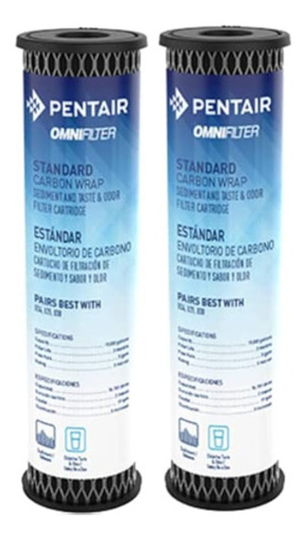 Pentair Omnifilter To1 Filtro De Agua De Carbón, 10 Pulgadas 0