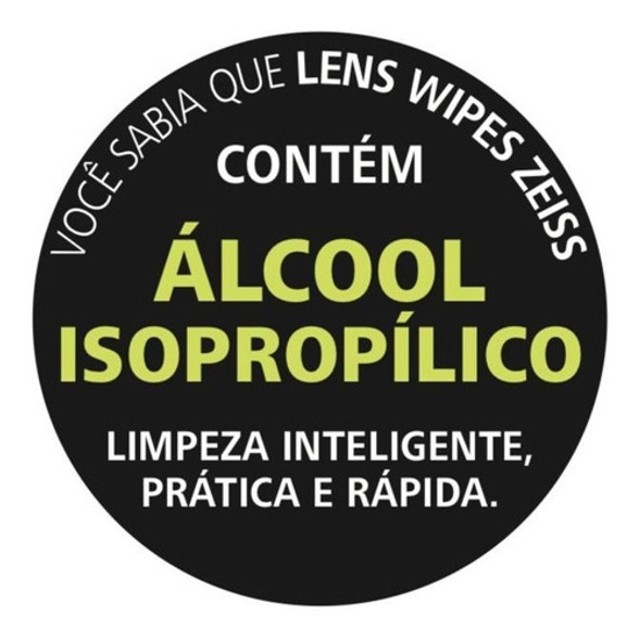 Lens Wipes Zeiss -kit 50 Lenços Umedecidos P/óculos +brinde 1
