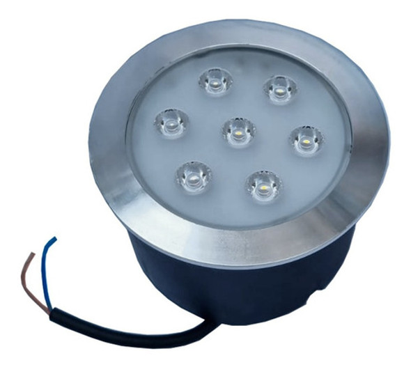 Spot Balizador Led Chão Piso Deck  Branco Frio 6000k  7w 0