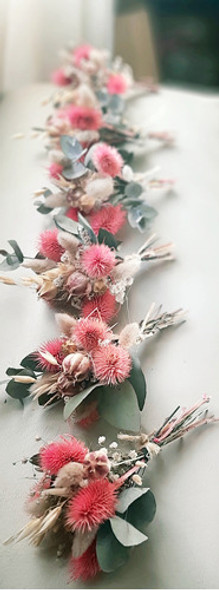 Ramo De Flores Secas Centro De Mesa Souvenir, Regalo  X 5 U 1