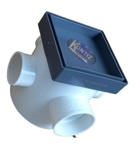 Kit 06 Ralo Oculto 10x10 Caixa Sifonada 100mm E 01 Ralo 5x90 0