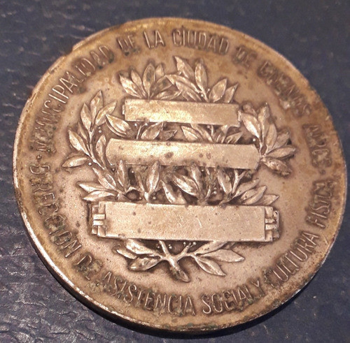Medalla Peron Campeonatos Municipales Deporte Buenos Aires 1