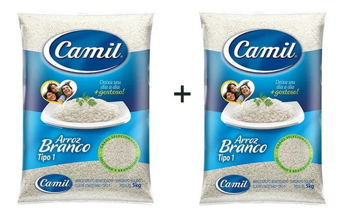 2 Arroz Branco Camil Tipo 1 - Promoção 2 Sacos  10kg Gamer 0