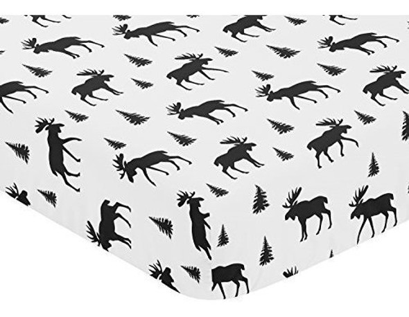 Sweet Jojo Designs Black And White Woodland Moose Baby Or To 0