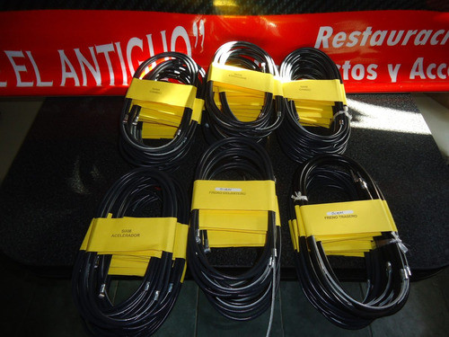 Siambretta Av 175 Juego De Cables Comando Color Negro 0