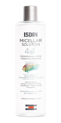 Isdin® Micellar Solution 4 En 1 400ml | Limpieza Hidratante 0