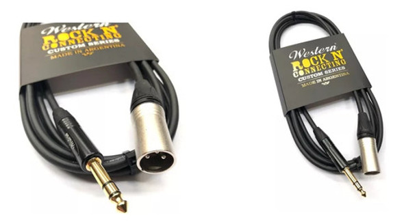 Western Cable Trs/xlrm 6 Metros Balanceado Monitor Par 0