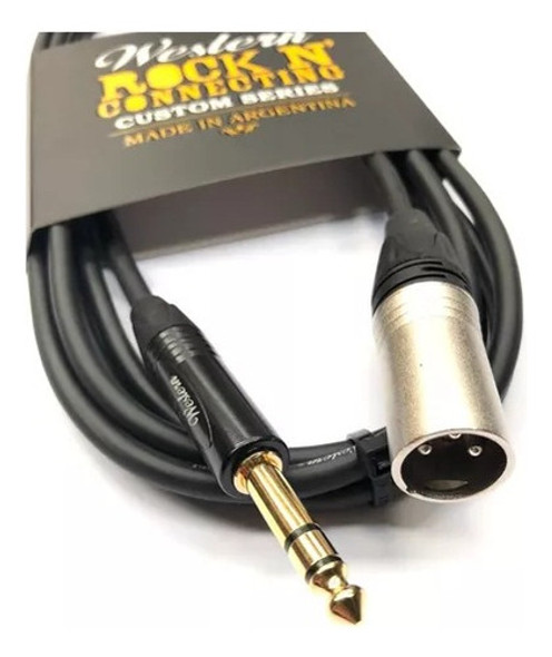 Western Cable Trs/xlrm 6 Metros Balanceado Monitor Par 1