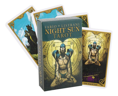 Cartas Tarot Night Sun, Fabio Listrani, Adivinación, Italia 0