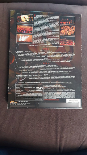 Box 2 Dvds Manowar Hell On Earth 3 Digipack Nacional 1