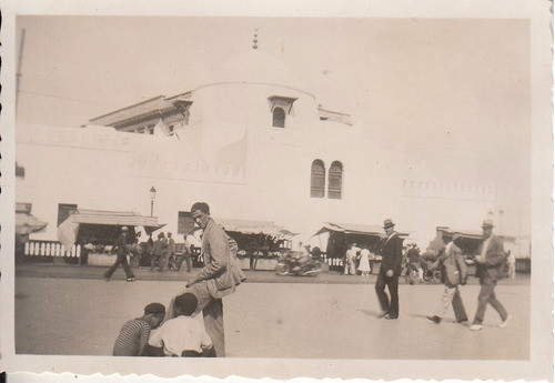 1937 Argelia Fotografia Real De Escena Callejera Africa Rara 0