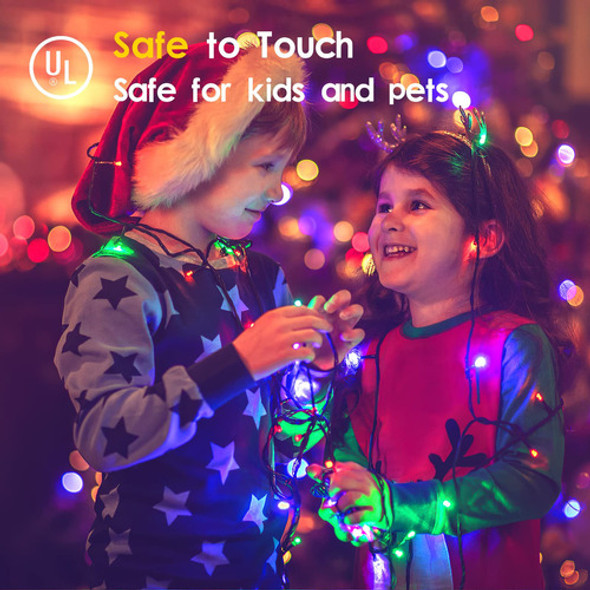 Techip Guirnalda De Luces Coloridas De Navidad, 300 Luces Le 1