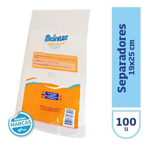 Pack X2u Separadores Para Freezer 19x25 Cm Bonux 100u 1