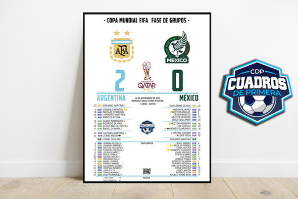 Poster Argentina Vs Mexico Mundial Qatar 2022 0