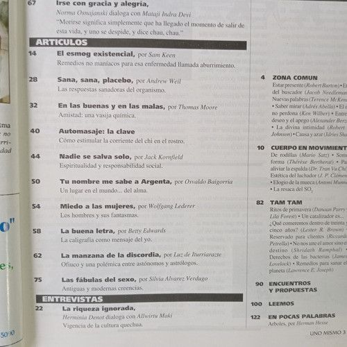 Revista Uno Mismo Nº147 Automasaje Mataji Indra Devi Sexo 1