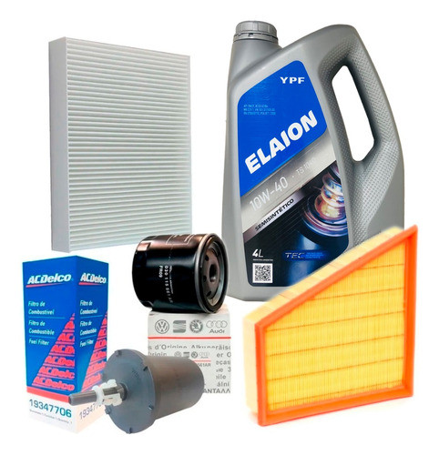 Juego Filtros Completo + Aceite Vw Gol Trend 2011 2012 2013 0