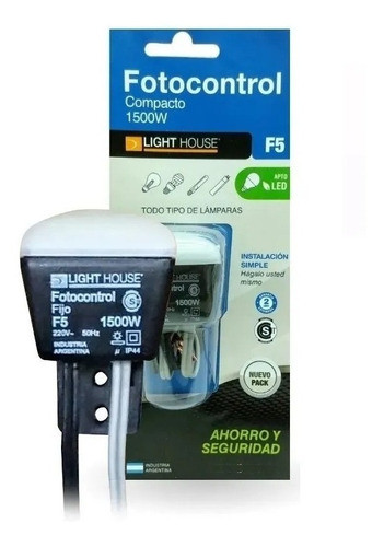 Fotocontrol Elect. Compacto Lighthouse F5self 1500w X 4un 0