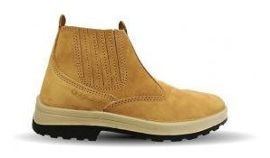 Botín De Campo Nobuck Elastizado Amarillo T:43  Worksafe 0
