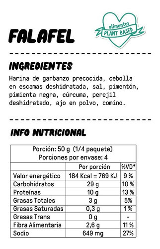 Premezcla Falafel 200 Gr Molé 1