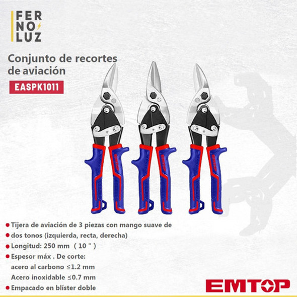 Tijera Aviacion Durlock 10 Pulgadas Emtop Corta Chapa X 3 1 Tijera Aviacion Durlock 10 Pulgadas Emtop Corta Chapa X 3 1