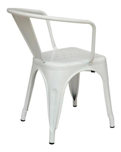Silla Blanco Metal Tolix C/brazo 1